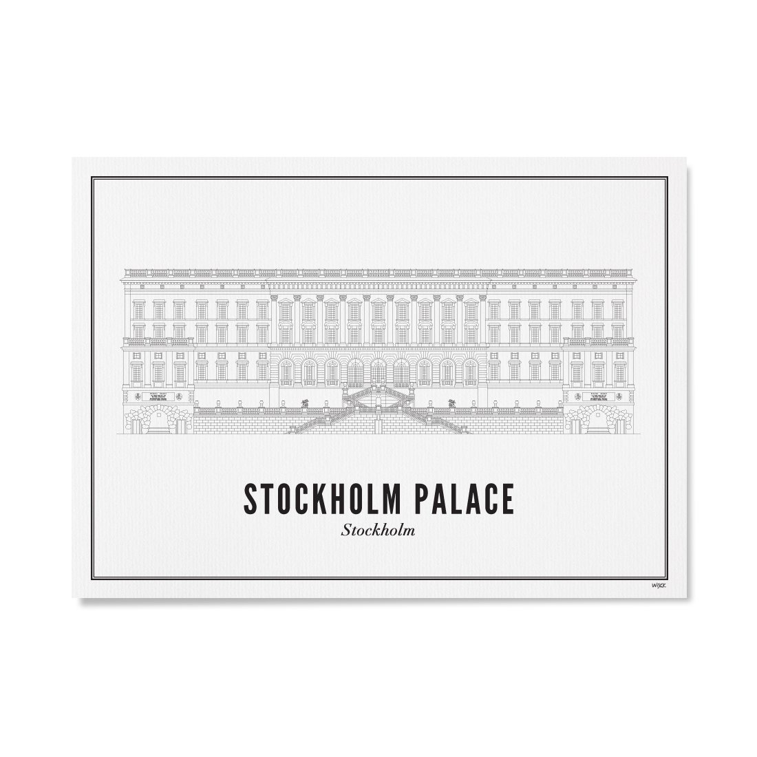 Affiches de Stockholm - Palais Royal de Stockholm | WIJCK.